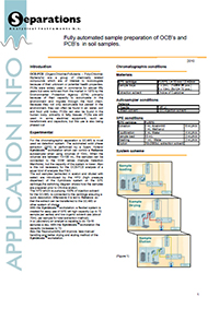Automated Sample Preparation of OCPs and PCBs in Soil